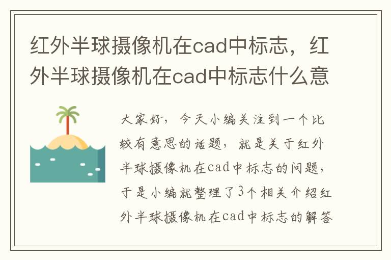 红外半球摄像机在cad中标志，红外半球摄像机在cad中标志什么意思