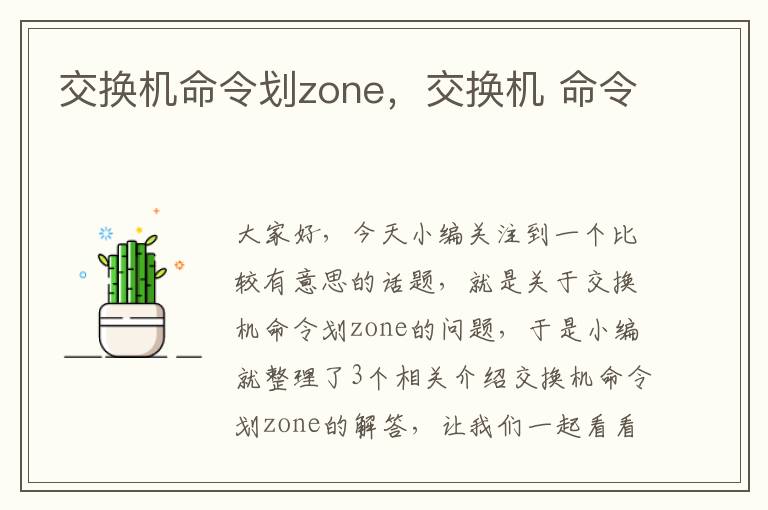 交换机命令划zone，交换机 命令