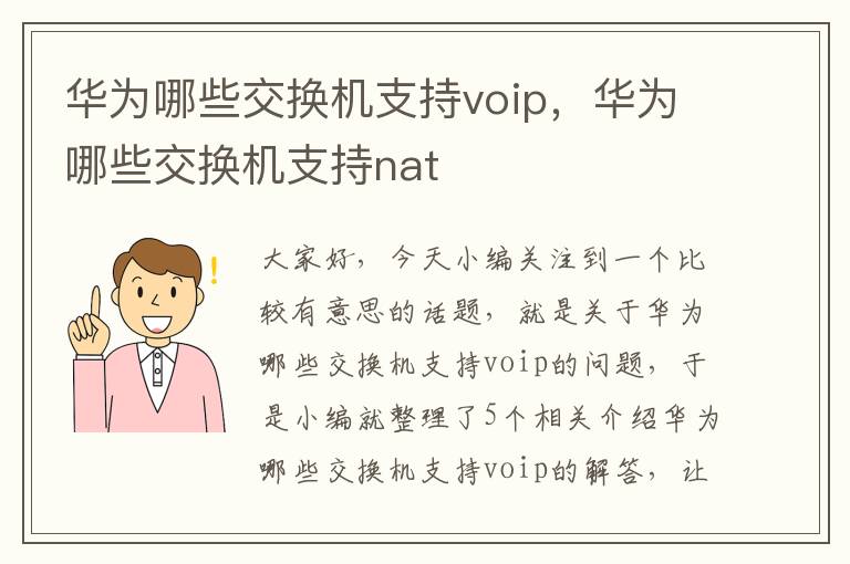 华为哪些交换机支持voip，华为哪些交换机支持nat