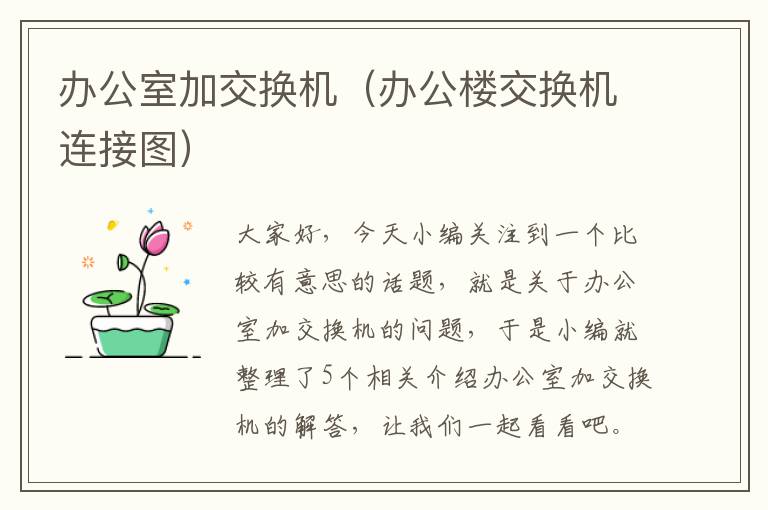 办公室加交换机（办公楼交换机连接图）