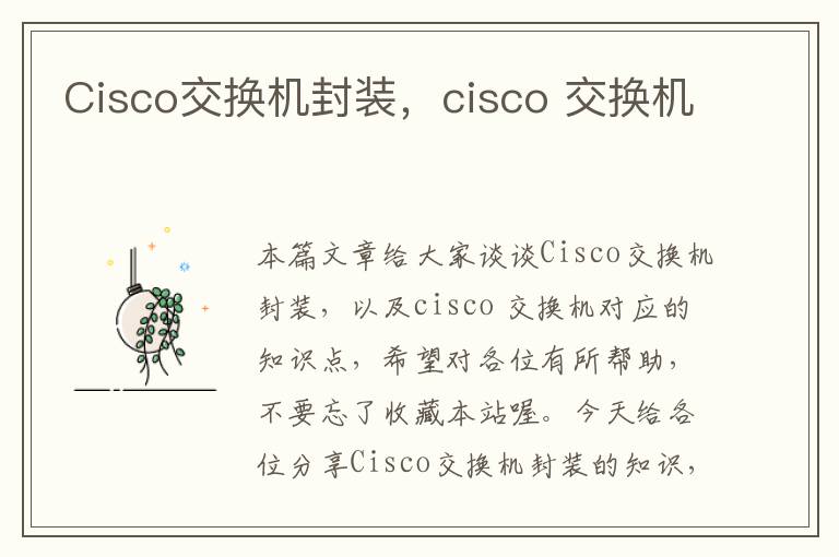 Cisco交换机封装，cisco 交换机