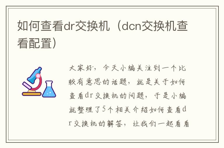 如何查看dr交换机（dcn交换机查看配置）