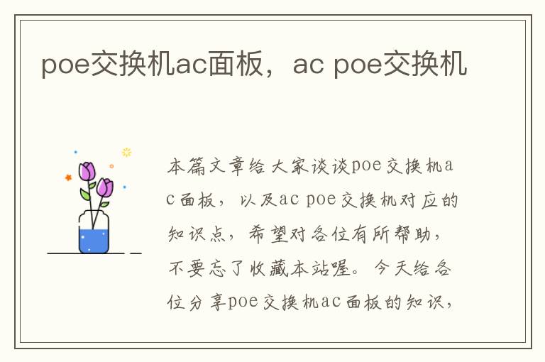 poe交换机ac面板，ac poe交换机