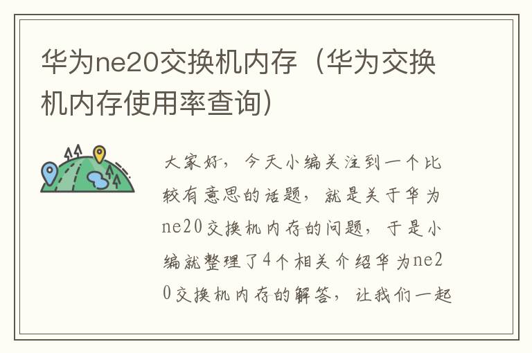 华为ne20交换机内存（华为交换机内存使用率查询）