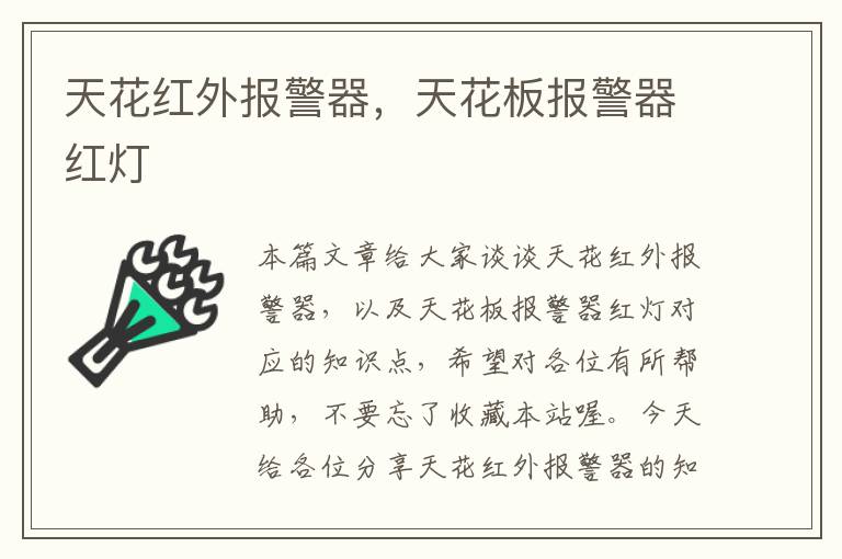 天花红外报警器，天花板报警器红灯