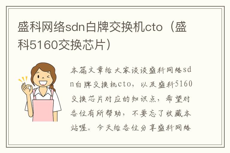 盛科网络sdn白牌交换机cto（盛科5160交换芯片）