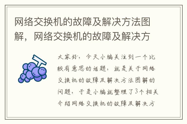 网络交换机的故障及解决方法图解，网络交换机的故障及解决方法图解视频