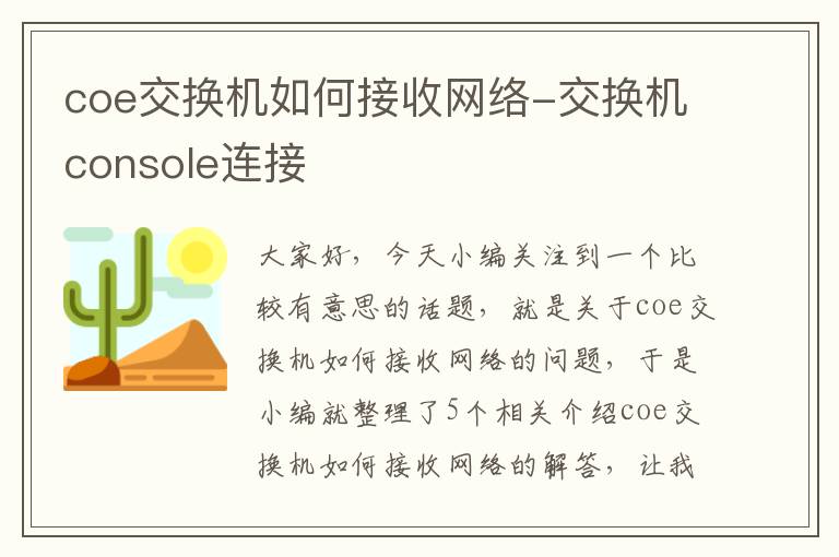 coe交换机如何接收网络-交换机console连接