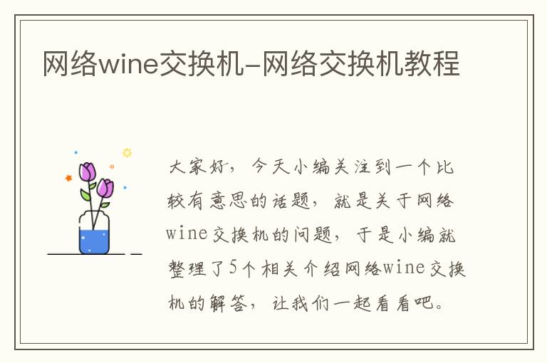 网络wine交换机-网络交换机教程