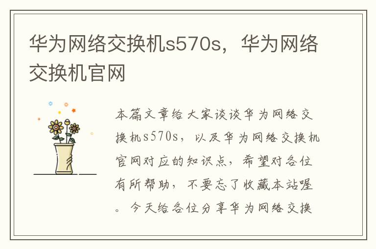 华为网络交换机s570s，华为网络交换机官网