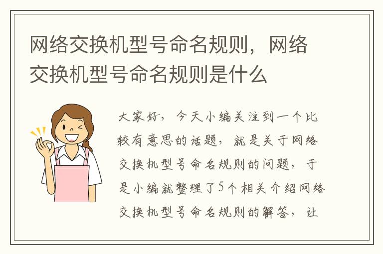 网络交换机型号命名规则，网络交换机型号命名规则是什么