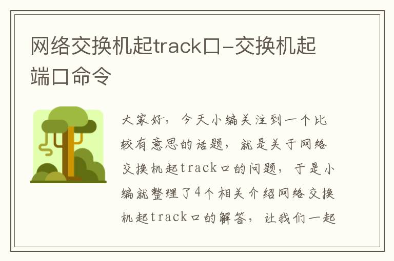 网络交换机起track口-交换机起端口命令